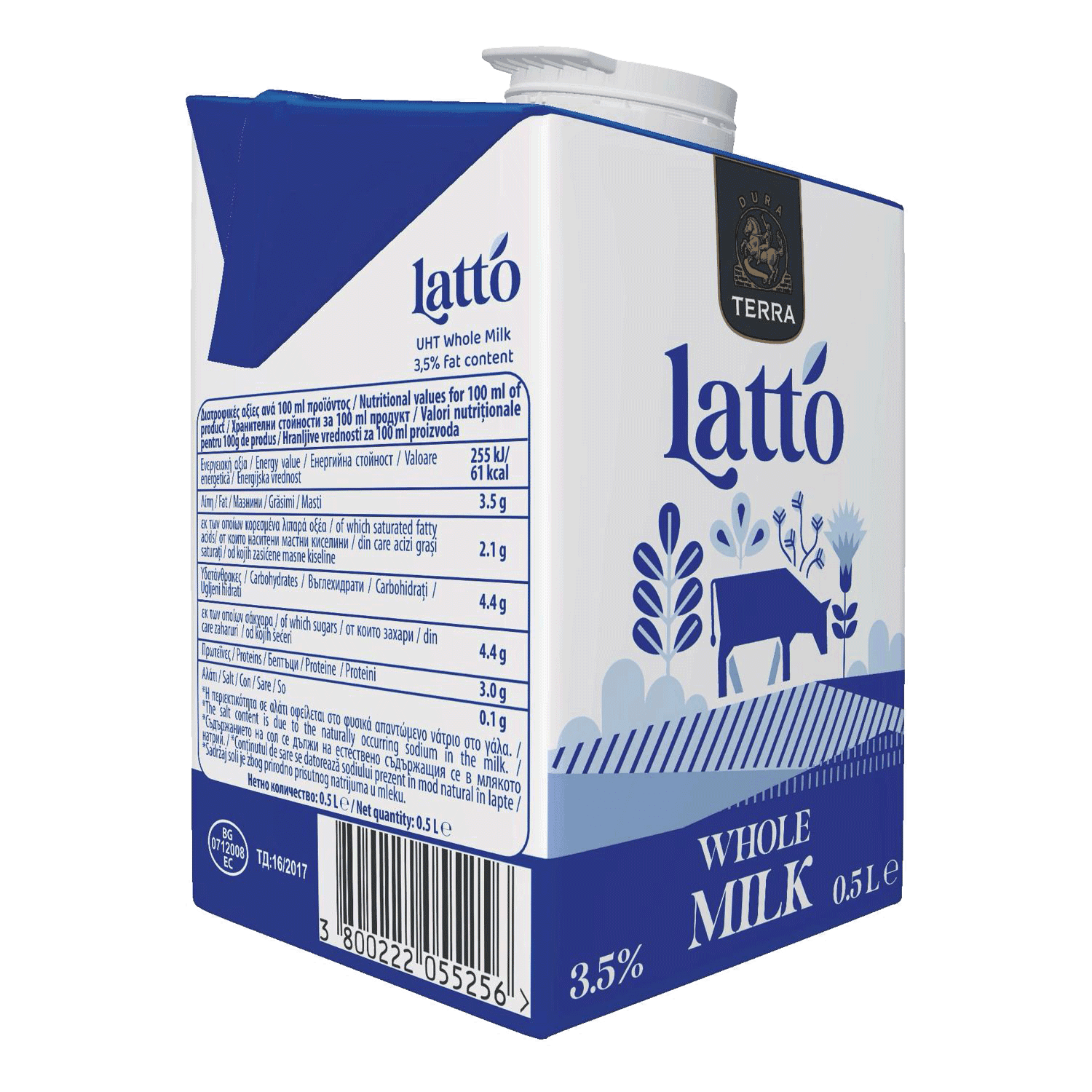 Dura Terra Lapte UHT 3.5% 500ML