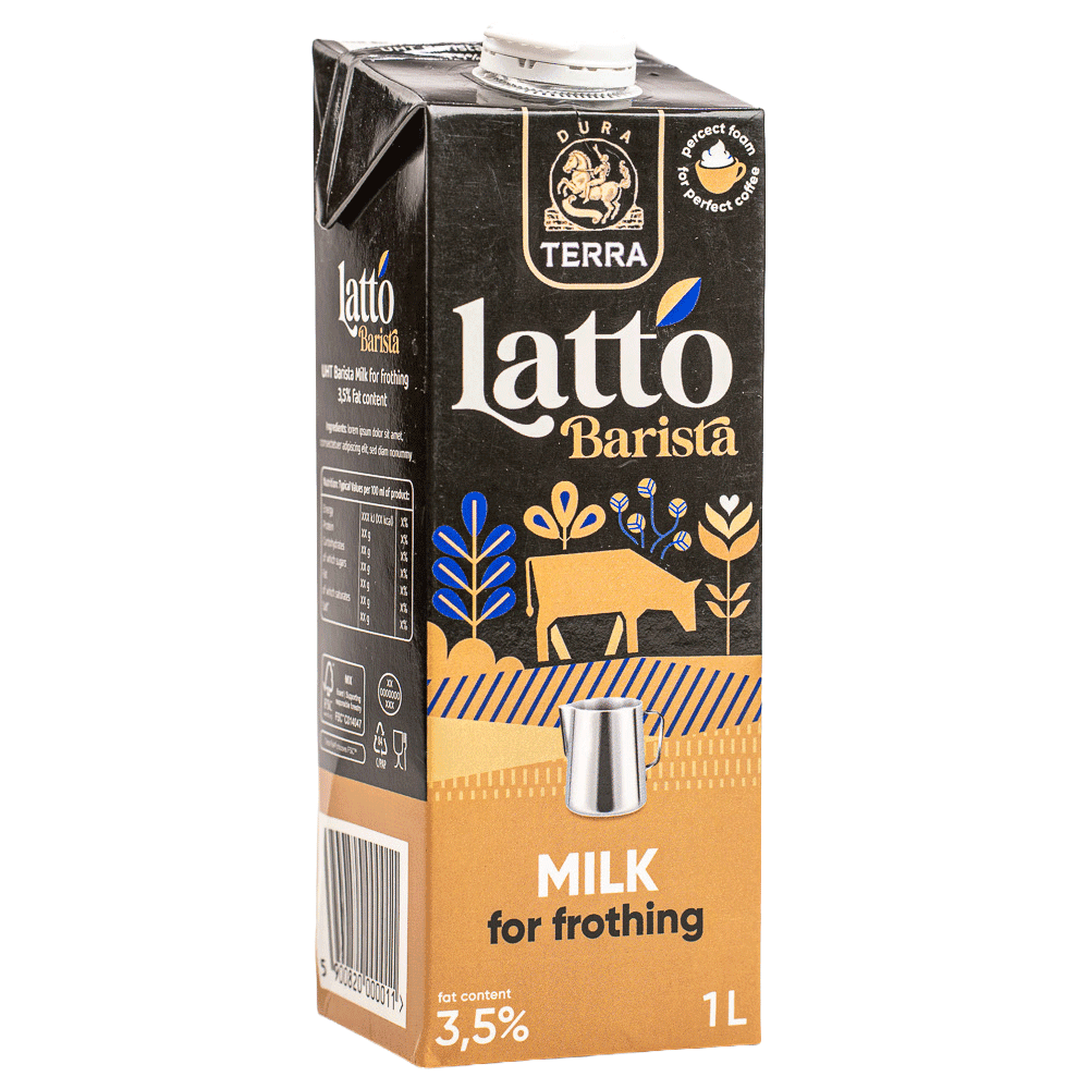 Dura Terra Lapte UHT Barista 3.5% 1L (ambalaj nou)