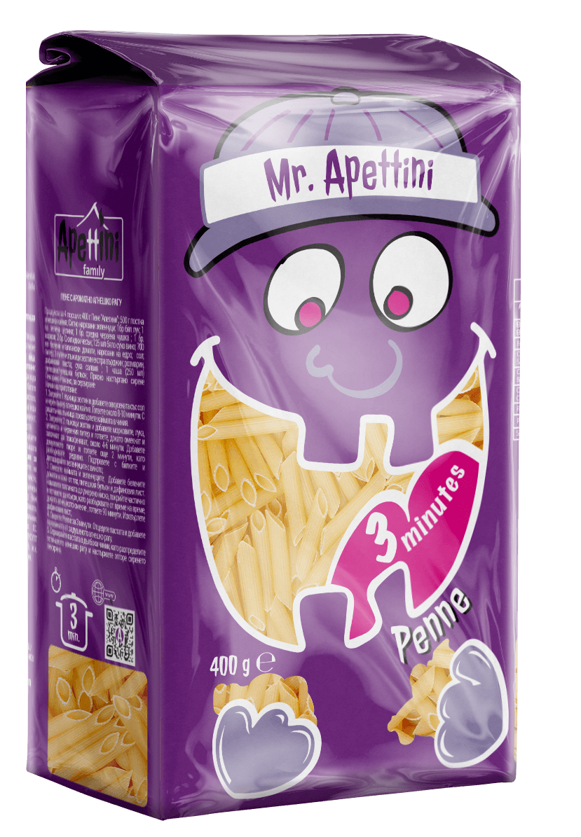 Mr. Apettini Durum Pasta 3 minutes Penne 400g